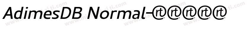 AdimesDB Normal字体转换